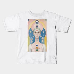 Hilma's Spectrum of Womanhood: Abstract Colorful Expression Kids T-Shirt